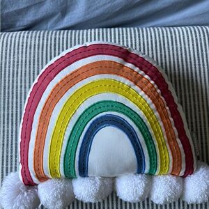 Crate & Barrel Kids Rainbow Pillow